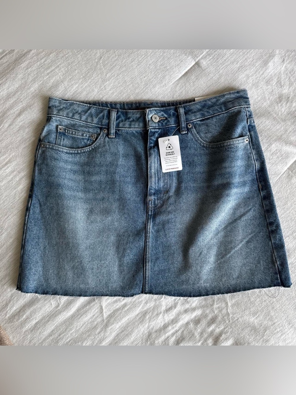 NWT Lucky Brand Denim Mini Skirt W30
